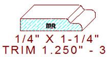 Trim Moulding 1-1/4" - 3