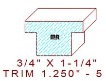 Trim Moulding 1-1/4" - 5 