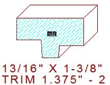 Trim Moulding 1-3/8" - 2 