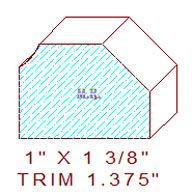Trim Moulding 1-3/8" Trim Moulding 1-3/8"