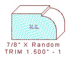 Trim Moulding 1-1/2" - 1 Trim Moulding 1-1/2" - 1