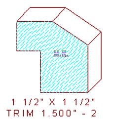 Trim Moulding 1-1/2" - 2 Trim Moulding 1-1/2" - 2