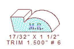 Trim Moulding 1-1/2" - 6