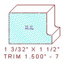 Trim Moulding 1-1/2" - 7 Trim Moulding 1-1/2" - 7