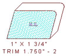Trim Moulding 1-3/4" - 2 Trim Moulding 1-3/4" - 2