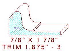 Trim Moulding 1-7/8" - 3 Trim Moulding 1-7/8" - 3