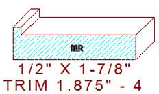 Trim Moulding 1-7/8" - 4 Trim Moulding 1-7/8" - 4