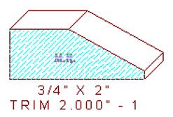 Trim Moulding 2" - 1 Trim Moulding 2" - 1