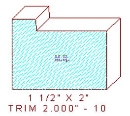 Trim Moulding 2" - 10