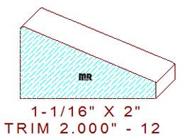 Trim Moulding 2" - 12