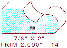 Trim Moulding 2" - 14 Trim Moulding 2" - 14