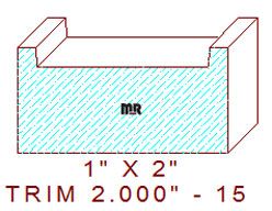 Trim Moulding 2" - 15 Trim Moulding 2" - 15