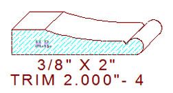 Trim Moulding 2" - 4 Trim Moulding 2" - 4