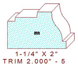 Trim Moulding 2" - 5 Trim Moulding 2" - 5