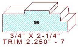 Trim Moulding 2-1/4" - 7