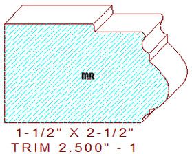 Trim Moulding 2-1/2" - 1