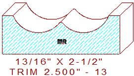 Trim Moulding 2-1/2" - 13