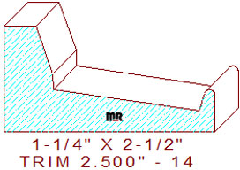 Trim Moulding 2-1/2" - 14