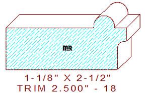 Trim Moulding 2-1/2" - 18 