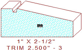 Trim Moulding 2-1/2" - 3