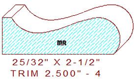 Trim Moulding 2-1/2" - 4