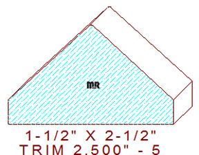 Trim Moulding 2-1/2" - 5 Trim Moulding 2-1/2" - 5