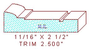 Trim Moulding 2-1/2" Trim Moulding 2-1/2"