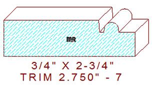Trim Moulding 2-3/4" - 7 Trim Moulding 2-3/4" - 7
