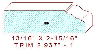 Trim Moulding 2-15/16" - 1 Trim Moulding 2-15/16" - 1