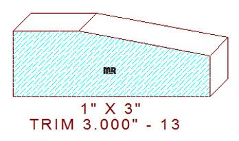 Trim Moulding 3" - 13 