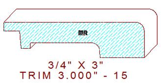 Trim Moulding 3" - 15 Trim Moulding 3" - 15
