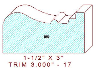 Trim Moulding 3" - 17