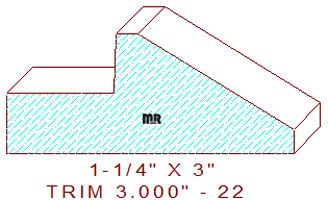 Trim Moulding 3" - 22 Trim Moulding 3" - 22