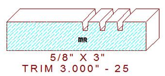 Trim Moulding 3" - 25 Trim Moulding 3" - 25