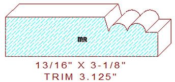 Trim Moulding 3-1/8" Trim Moulding 3-1/8"