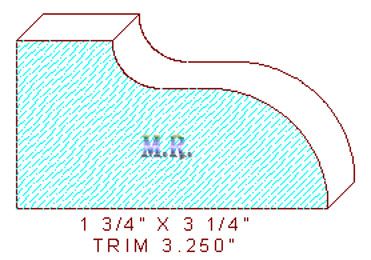 Trim Moulding 3-1/4" Trim Moulding 3-1/4"