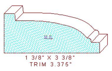 Trim Moulding 3-3/8" Trim Moulding 3-3/8"