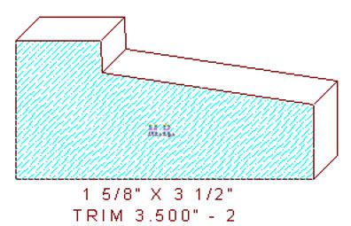 Trim Moulding 3-1/2" - 2 Trim Moulding 3-1/2" - 2
