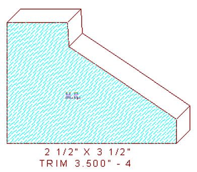 Trim Moulding 3-1/2" - 4