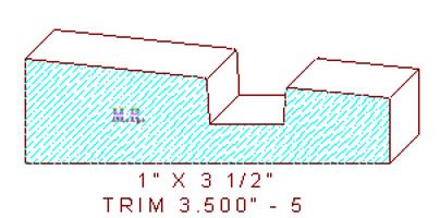 Trim Moulding 3-1/2" - 5