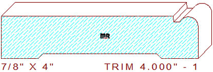 Trim Moulding 4" - 1 Trim Moulding 4" - 1