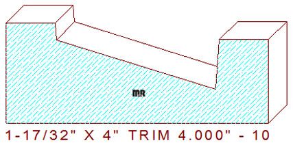 Trim Moulding 4" - 10 Trim Moulding 4" - 10