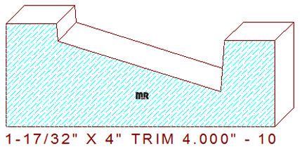 Trim Moulding 4" - 10