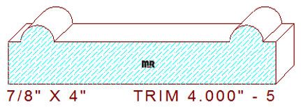 Trim Moulding 4" - 5 Trim Moulding 4" - 5