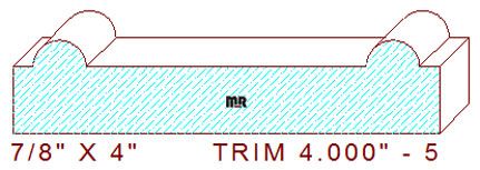 Trim Moulding 4" - 5