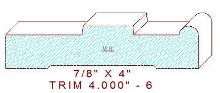 Trim Moulding 4" - 6 