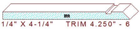 Trim Moulding 4-1/4" - 6 Trim Moulding 4-1/4" - 6