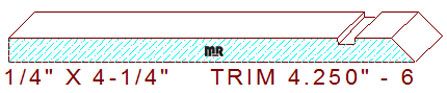 Trim Moulding 4-1/4" - 6