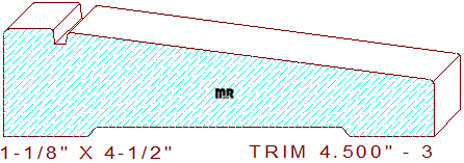 Trim Moulding 4-1/2" - 3