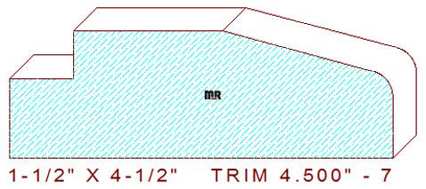 Trim Moulding 4-1/2" - 7 Trim Moulding 4-1/2" - 7